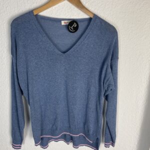 JERSEYS PICO AZUL DETALLE ROSA