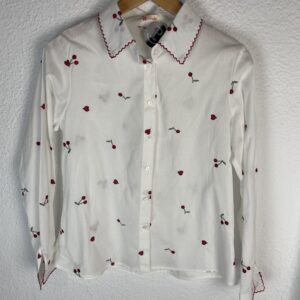 CAMISA BORDADA CEREZAS