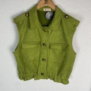 CHALECO ANTELINA BOTONES DORADOS