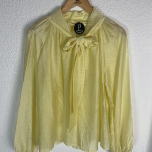 CAMISA GASA AMARILLA LAZO