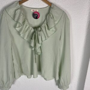 CAMISA VICHY VERDE VOLANTE
