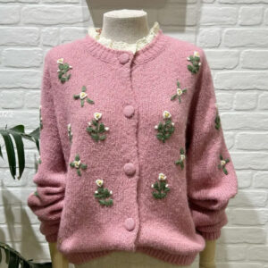 CHAQUETA ROSA BORDADA