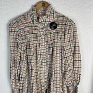 CAMISA NIDO DE ABEJA CUADROS TONOS AMARILLOS