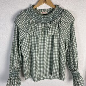 CAMISA VICHY VERDE NIDO DE ABEJA