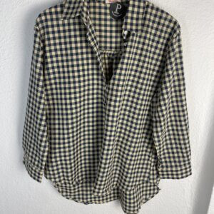 CAMISA VICHY MARINO Y AMARILLA