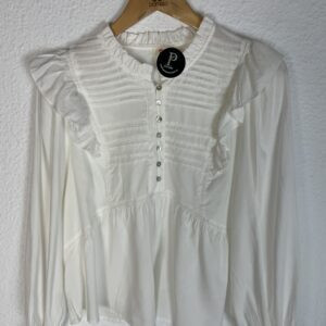 CAMISA BLANCA JARETAS Y BLONDA