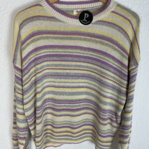 JERSEYS HILO RAYAS TONOS MALVA Y AMARILLO