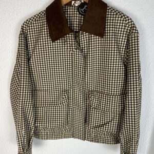 CHAQUETA BOMBER CUADROS CUELLO ANTELINA