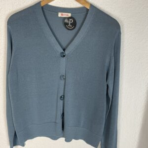 CHAQUETA HILO AZUL BASICA