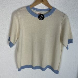 JERSEYRS HILO BEIG DETALLE AZUL