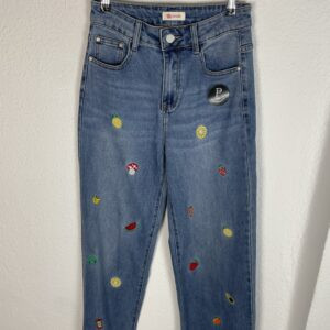 PANTALÓN BORDADO FRUTAS