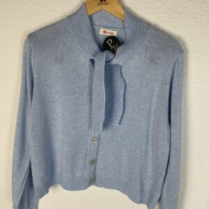 CHAQUETA HILO LAZO CELESTE