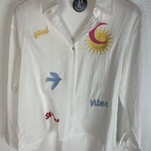CAMISA BLANCA BORDADA