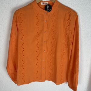 CAMISA PERFORADA NARANJA
