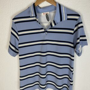 CAMISETA POLO RAYAS AZUL