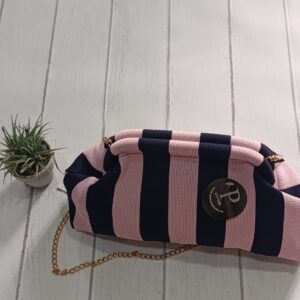BOLSO RAYAS MARINO Y ROSA