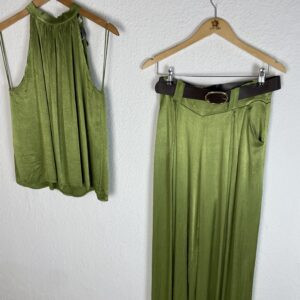 CONJUNTO TOP Y PANTALON VERDE LIMA