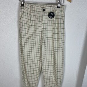 PANTALON CUADROS FORMA GLOBO