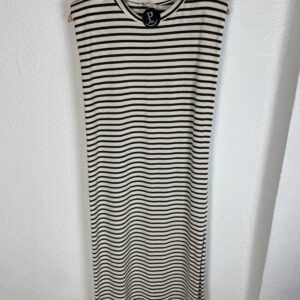 VESTIDO PUNTO RAYAS HOMBRERAS