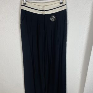 PANTALON NEGRO RECTO DETALLE EN CINTURA