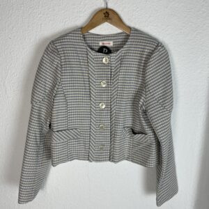 CHAQUETA CUADROS AZUL Y AMARILLO