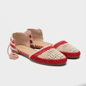 MERCEDITAS REJILLA ROJA Y BEIG