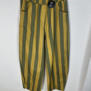 PANTALON GLOBO RAYAS AMARILLO Y VERDE