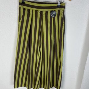 FALDA PANTALON RAYAS VERDE Y MARRON