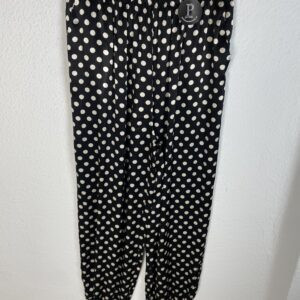 PANTALÓN SATINADO RECOGIDO LUNARES