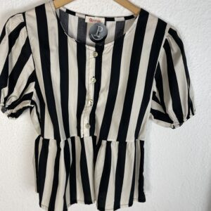 BLUSA RAYAS NEGRAS Y BEIG