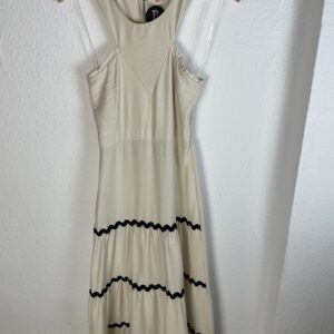 VESTIDO BLANCO DETALLE ZUTA NEGRA