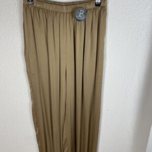 PANTALÓN SATINADO CAMEL RECOGIDO