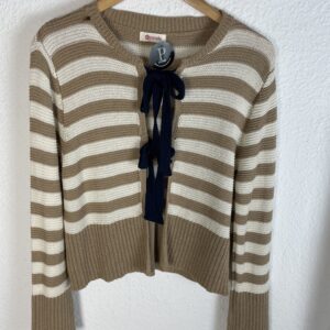 CHAQUETA HILO RAYA LAZO MARINO