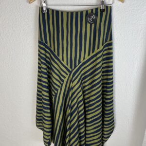 FALDA RAYAS ASIMÉTRICA MARINO Y LIMA