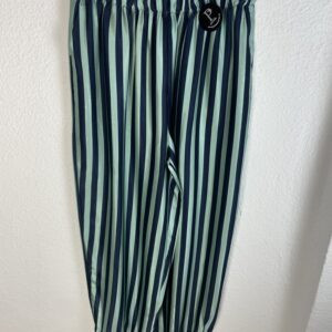 PANTALÓN RAYAS SATINADO TURQUESA Y MARINO