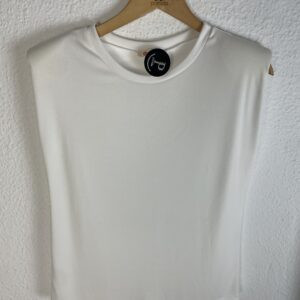 CAMISETA HOMBRERAS BLANCA CANALÉ