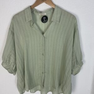 BLUSA RAYAS DIPLOMATICAS VERDE