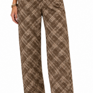 PANTALÓN CUADROS TONOS MARRONES