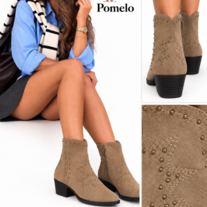 BOTINES BEIG TACHUELAS Y ESTRELLAS
