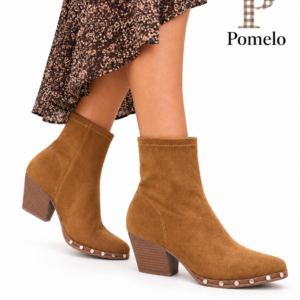 BOTINES CAMEL TACHUELAS