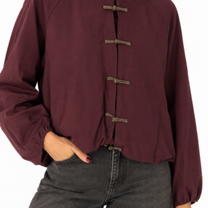 CHAQUETA BOMBER BURDEOS