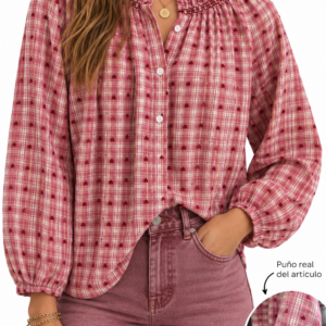CAMISA CORAZONES ROSA CUELLO NIDO DD ABEJA