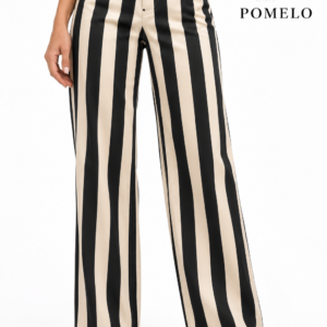 PANTALÓN RAYAS BEIG Y NEGRO