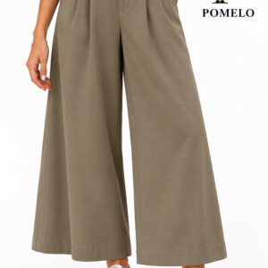 PANTALÓN ANCHO CAMEL CINTURÓN
